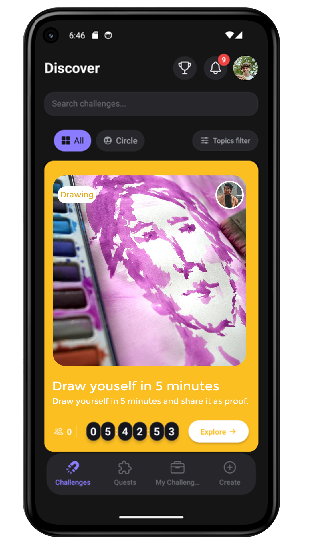 Create or Join a Challenge